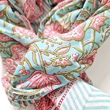 Bloktrykte tørklæder