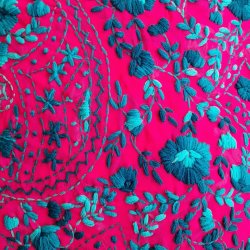 Broderi pink pudebetrk