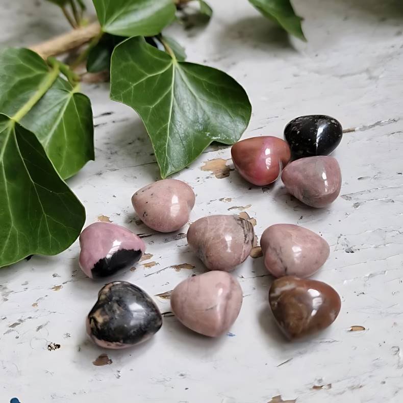 Hjerte petit Rhodonit
