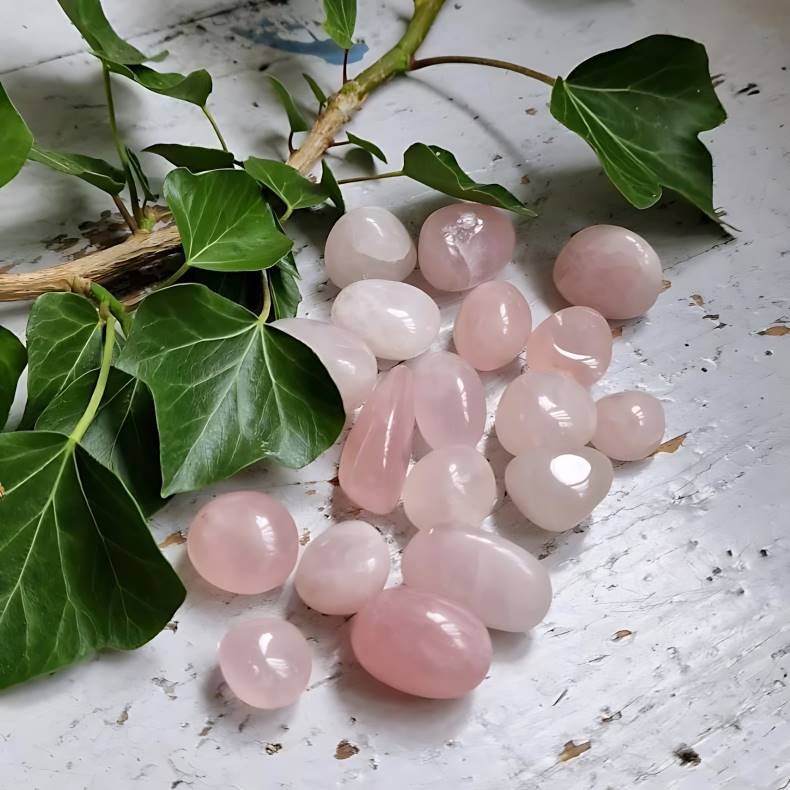 Rosaquartz lommesten