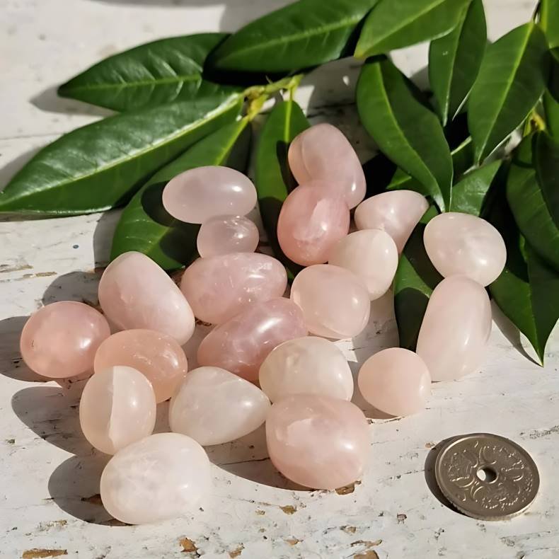 Rosaquartz lommesten