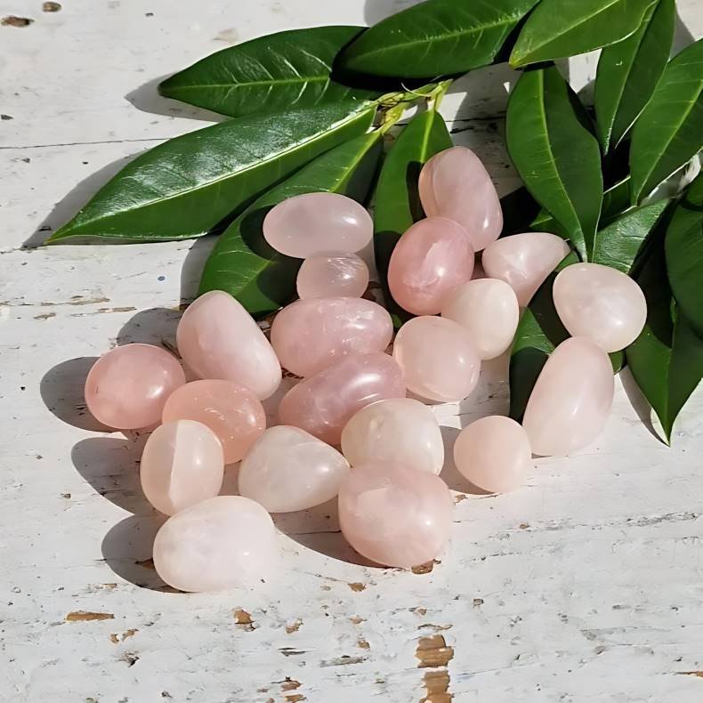 Rosaquartz lommesten