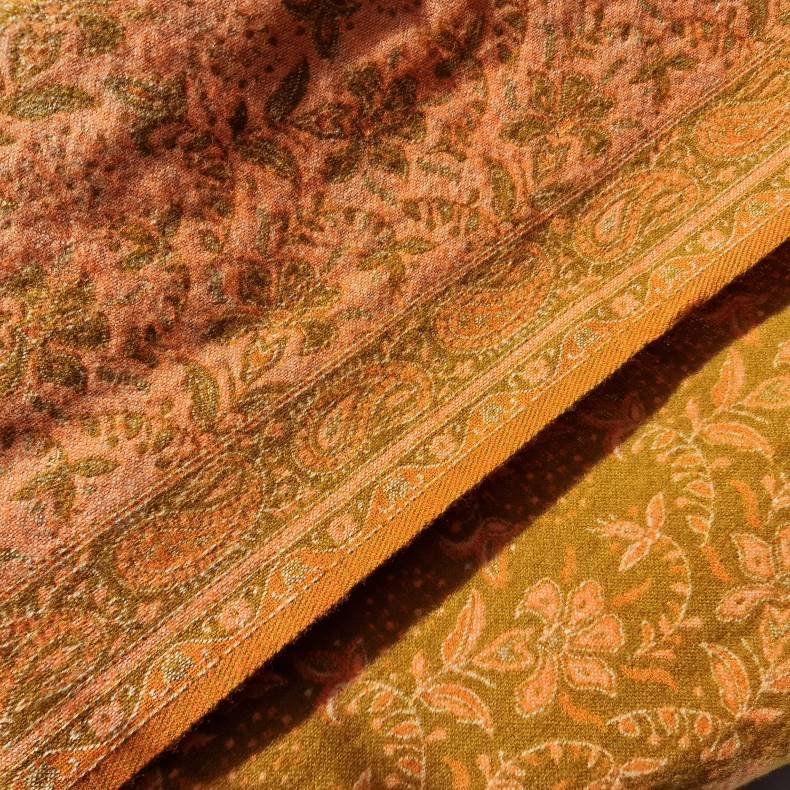 Meditations tppe vissengrn / lys orange/carry