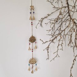 Langt ophng med ohm, lotus og klokker