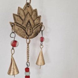 Langt ophng med ohm, lotus og klokker