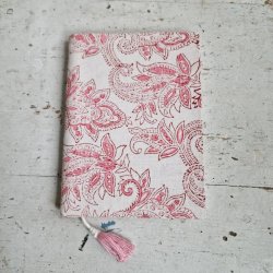 Bloktrykt bog sart rosa