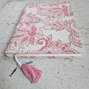 Bloktrykt bog sart rosa