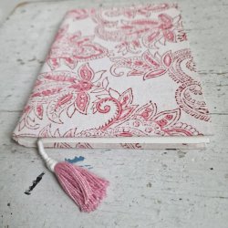 Bloktrykt bog sart rosa