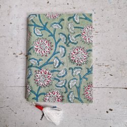 Bloktrykt bog lysgrn