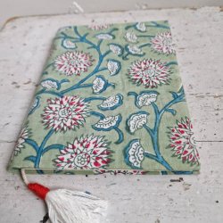 Bloktrykt bog lysgrn