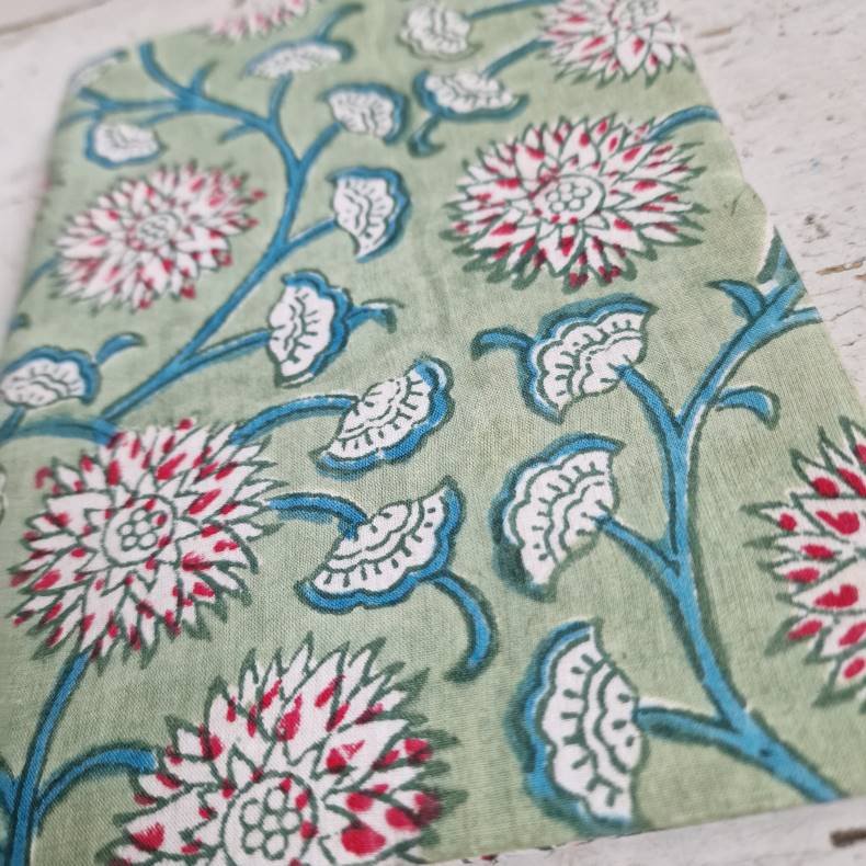 Bloktrykt bog lysgrn