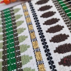 Vvet bomulds pung grn/sort