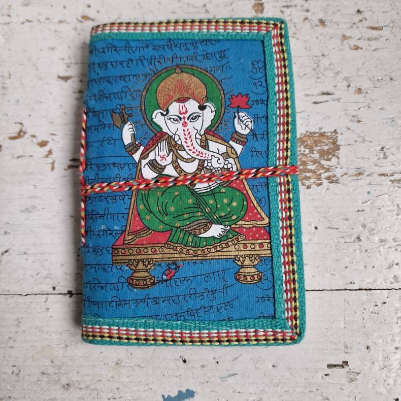 Mrk bl Ganesha hndlavet bog S