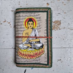 Fldefarvet buddha hndlavet bog S