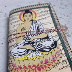 Fldefarvet buddha hndlavet bog S