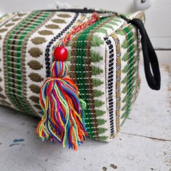 Vvet toilettaske grn