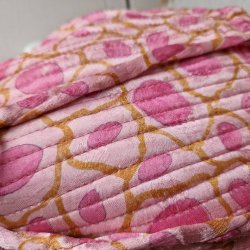 Projekttaske unika silke pink/rosa mnster