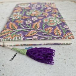 Bloktrykt bog, lilla