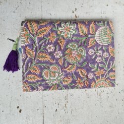 Bloktrykt bog, lilla