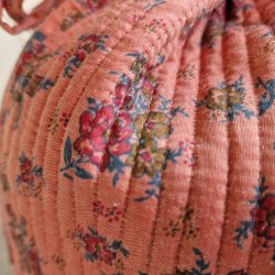 Projekttaske unika silke rosa blomster