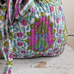 Projekttaske unika silke fine farvet og mnstret