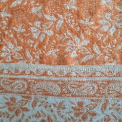 Meditationstppe Orange/flde