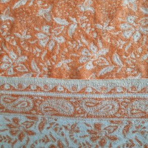 Meditationstppe Orange/flde