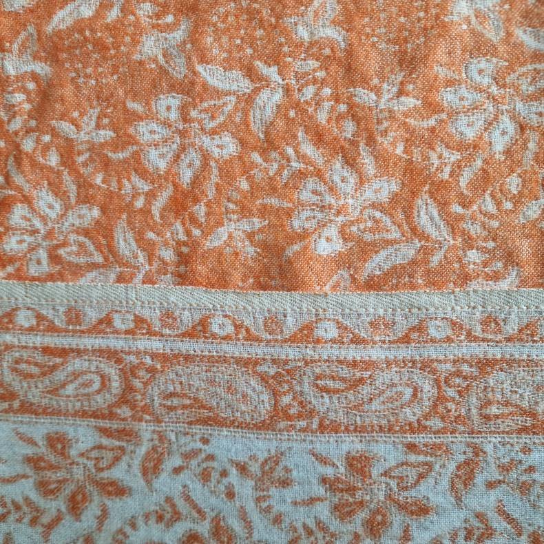 Meditationstppe Orange/flde