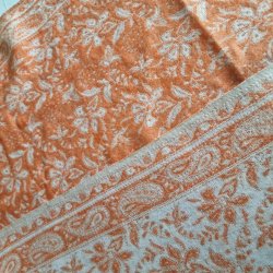 Meditationstppe Orange/flde