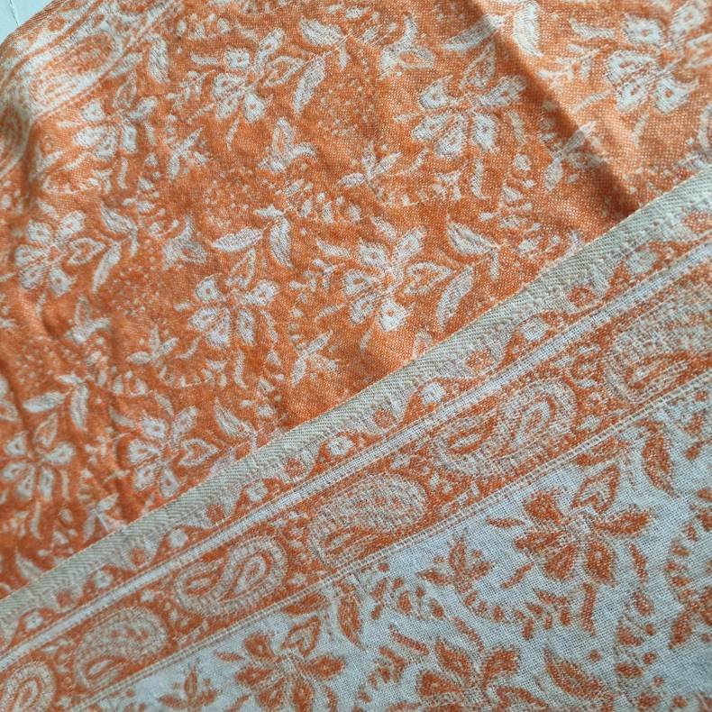 Meditationstppe Orange/flde