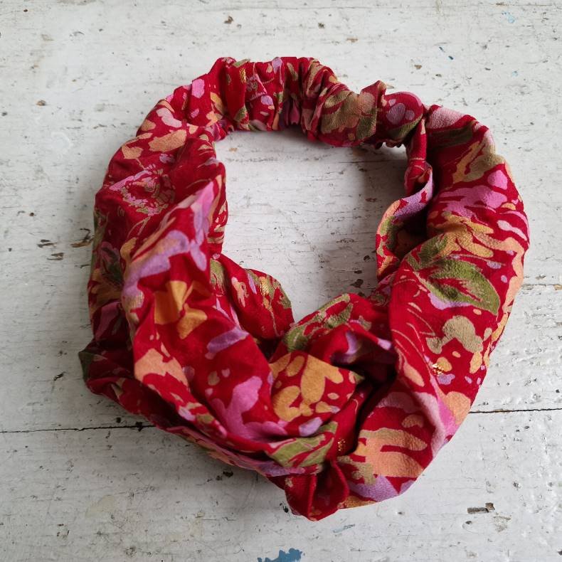 Hrbnd unika rdt vintage silke