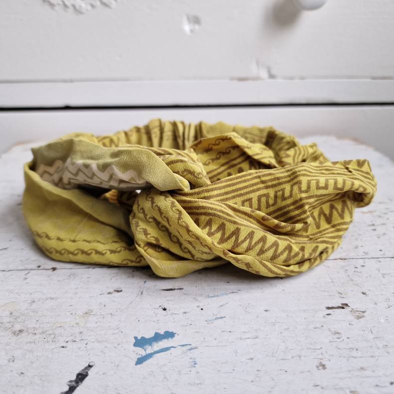 Hrbnd unika lime vintage silke