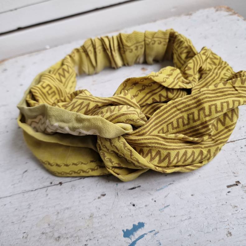 Hrbnd unika lime vintage silke