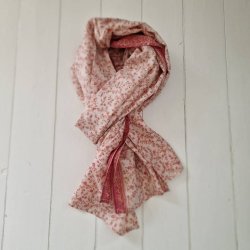Stort silke trklde rosa 101x208