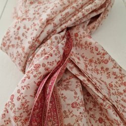 Stort silke trklde rosa 101x208