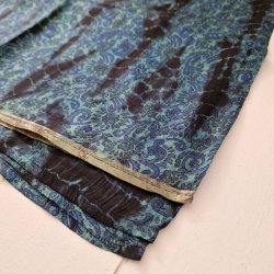 Stort silke trklde turkis/blt/sort 92x225