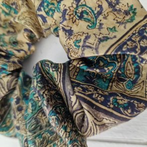 Scrunchies bl/gylden/turkis Medium 