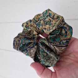 Scrunchies bl/gylden/turkis Medium 