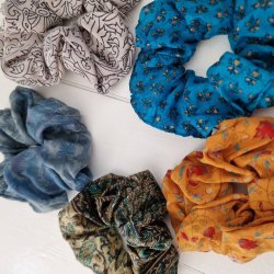Mix st af 5 stk. scrunchies medium