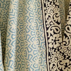 Bomulds kimono bloktryk kort No.1