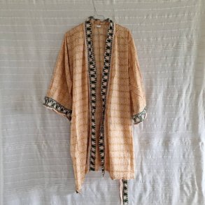 Bomulds kimono bloktryk kort No.2