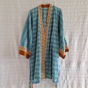 Bomulds kimono bloktryk kort No.3