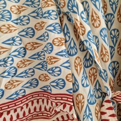 Bomulds kimono bloktryk kort No.4