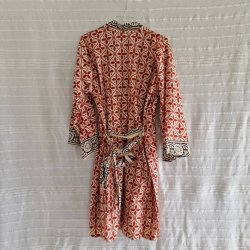 Bomulds kimono bloktryk kort No.5