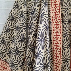 Bomulds kimono bloktryk lang No.9