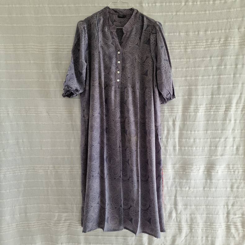 Iris vintage silke kjolen l/xl No. 6