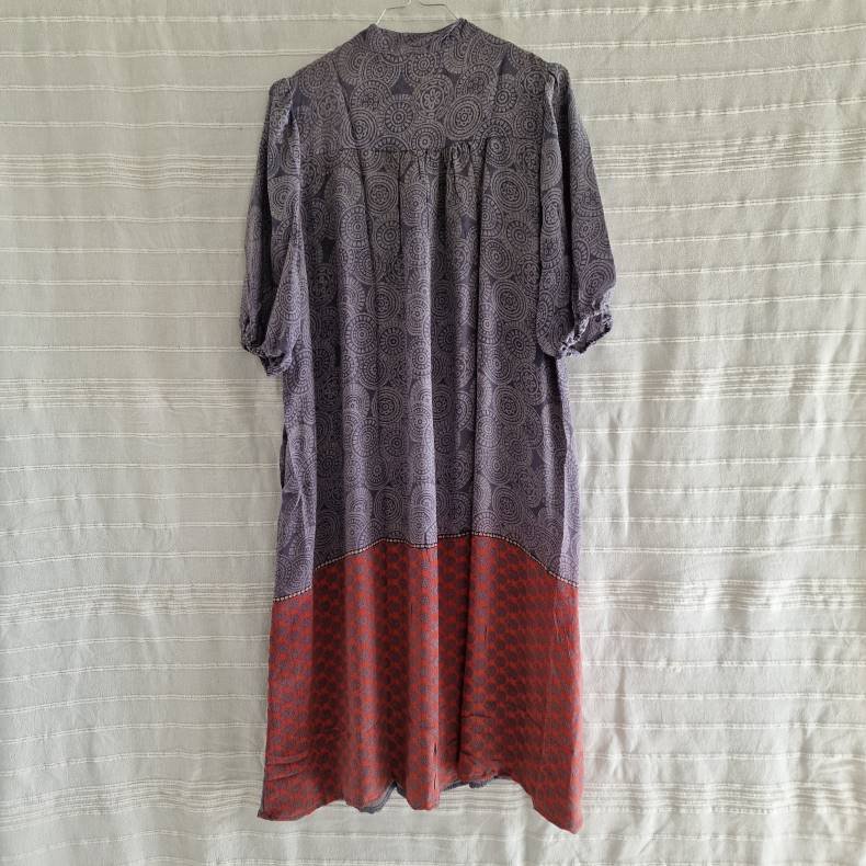 Iris vintage silke kjolen l/xl No. 6