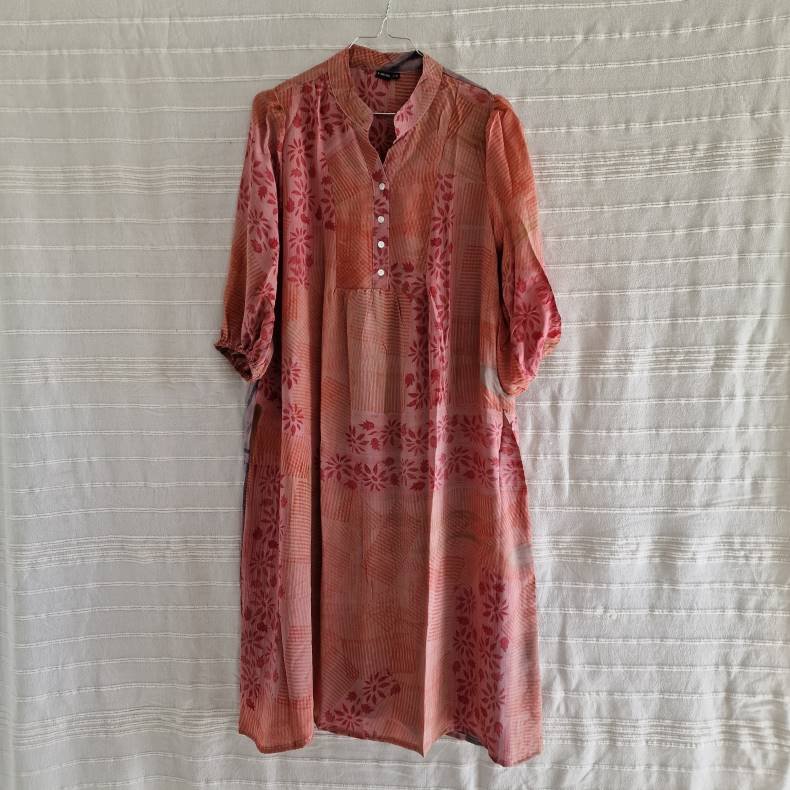 Iris vintage silke kjolen l/xl No. 7