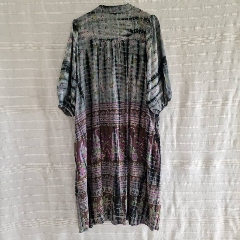 Iris vintage silke kjolen l/xl No. 27