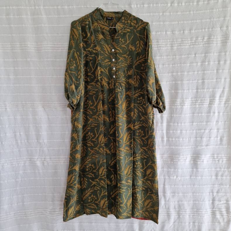 Iris vintage silke kjolen l/xl No. 8